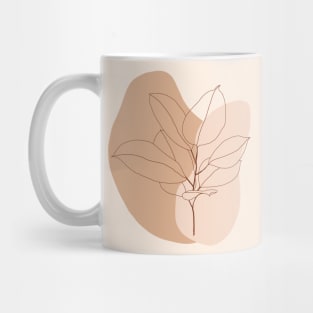 Bohemian Ficus Plant Illustration 2 Mug